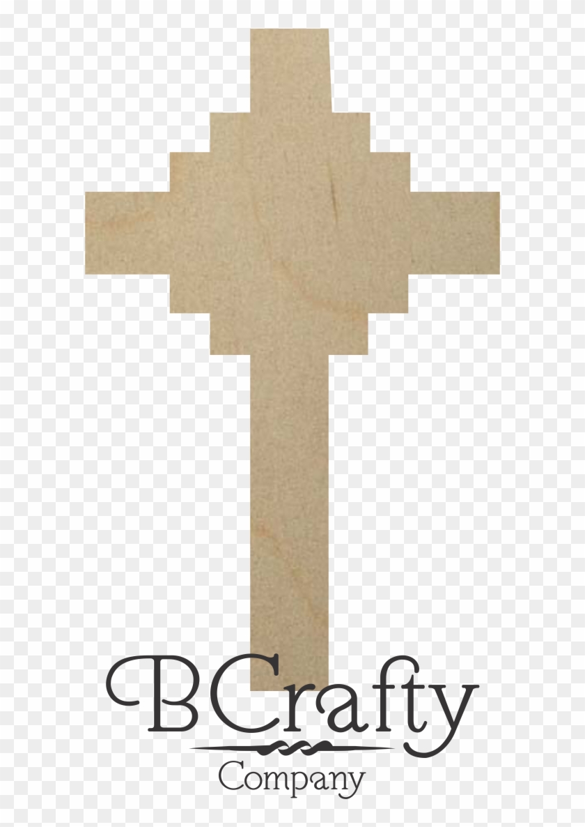 Unfinished Wooden Cross Cutouts Style - Unfinished Wooden Cross Clipart