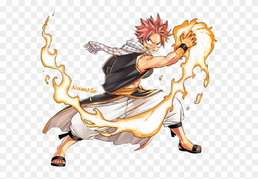 Natsu Dragneel Is A Wizard With The Powers Of A Dragonslayer - Fire Force Fairy Tail Clipart #180090