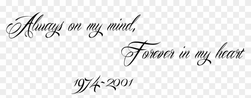 Forever And Always Tattoo - Anthropologie Clipart #180120