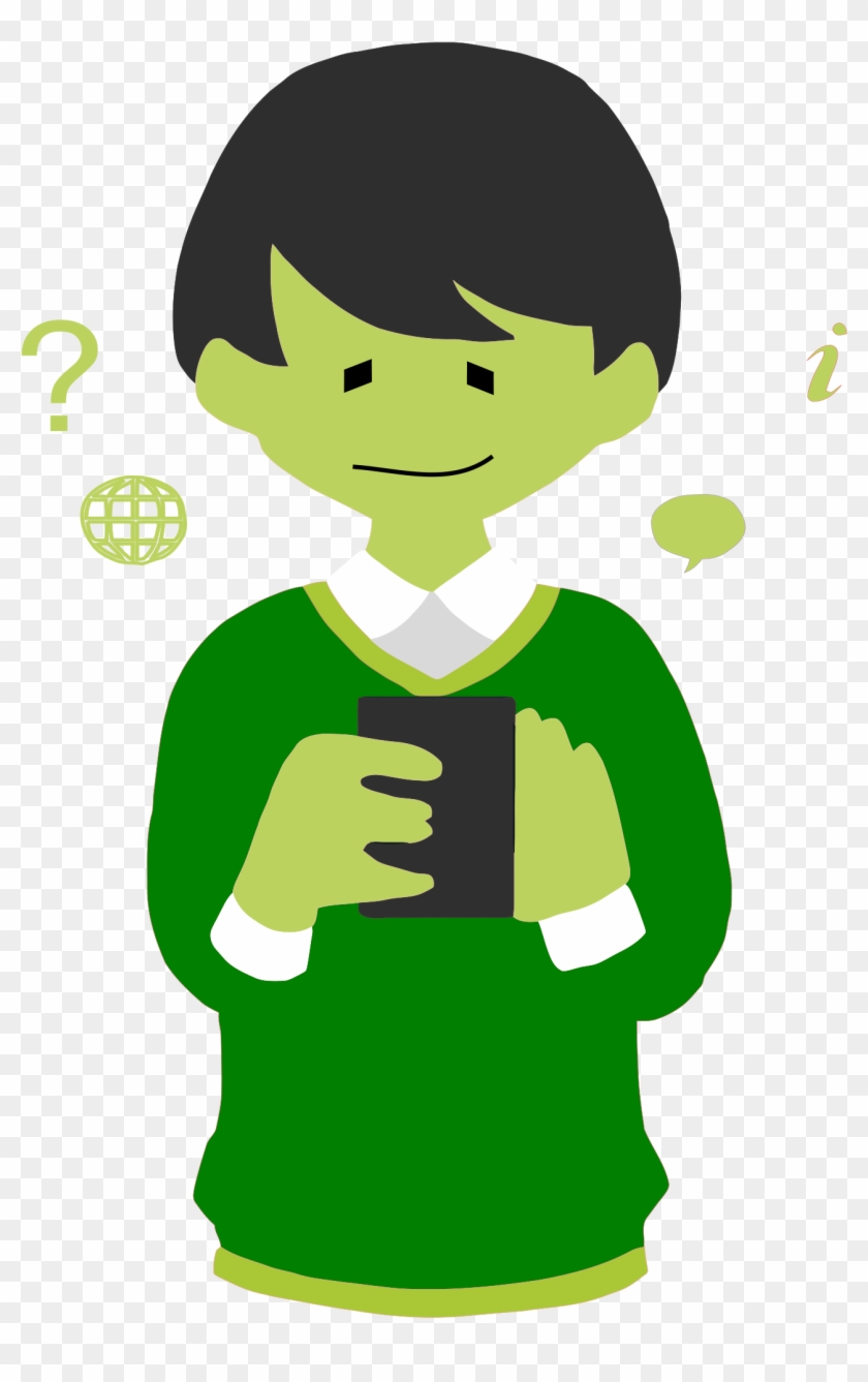 Thumb Image - Person Using Phone Png Clipart #180187