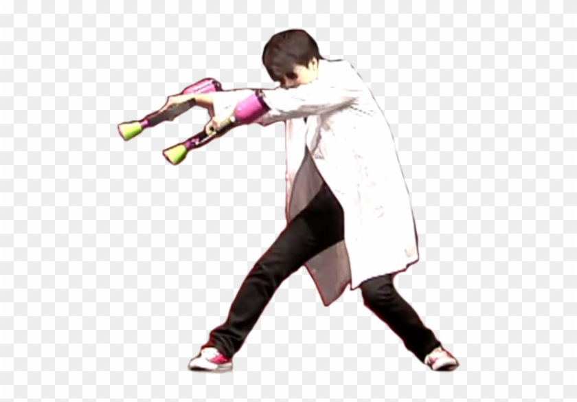 Transparent Squid Dabbing - Splatoon 2 Guy Dabbing Clipart