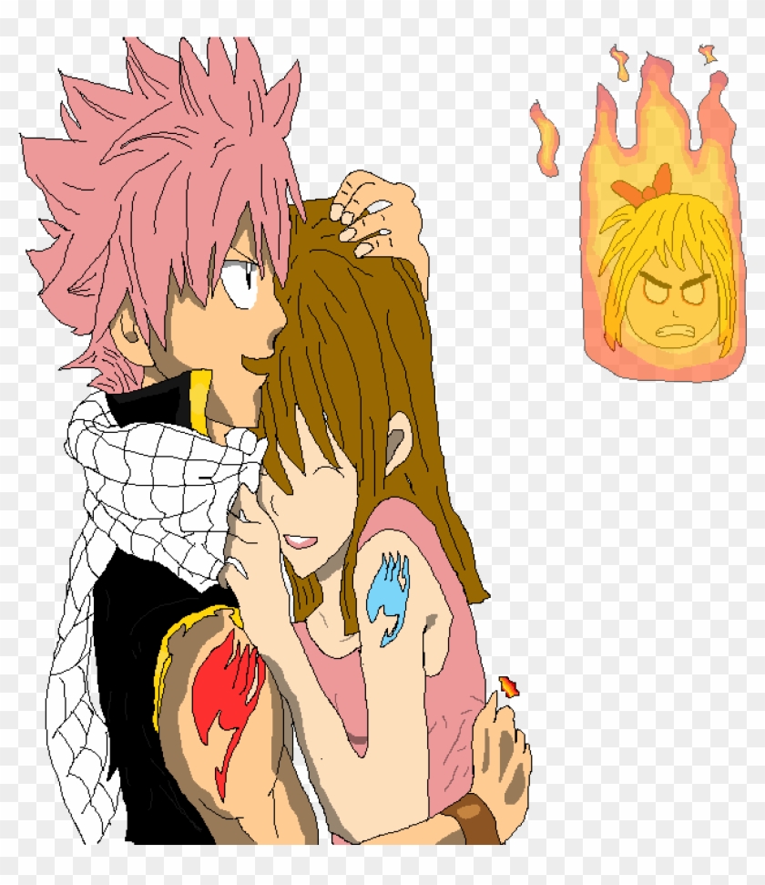 Natsu And My Friend Juliette - Cartoon Clipart #180238