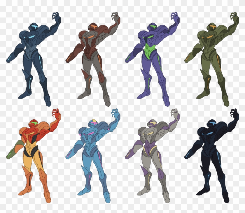 Lizuka's Alternate Color Mock-ups - Smash Ultimate Dark Samus Colors Clipart