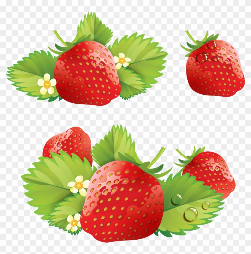 Strawberry Label Design Clipart