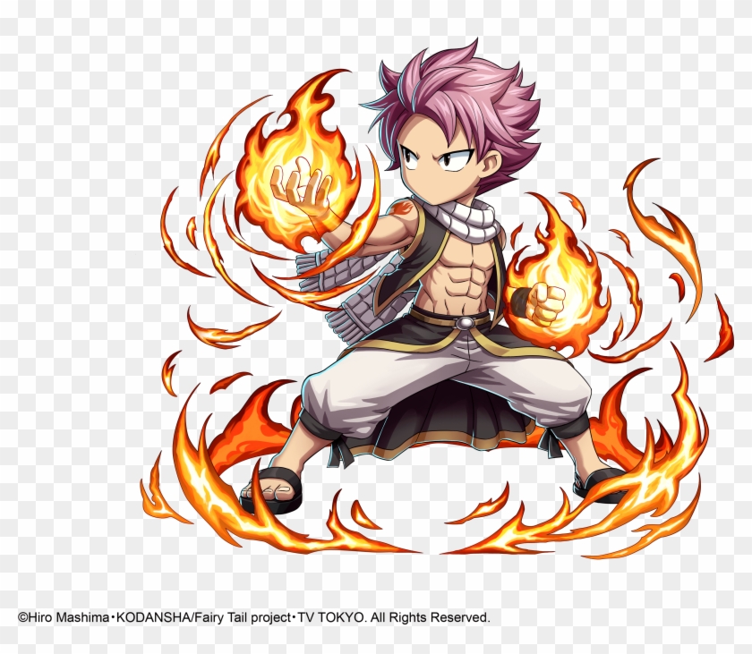 Battle Against All Four Fairy Tail Wizards, Natsu, - Brave Frontier Fairy Tail Clipart #180366