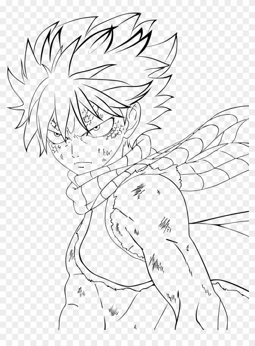 Click The Cool Natsu - Draw Anime Fairy Tail Clipart #180668