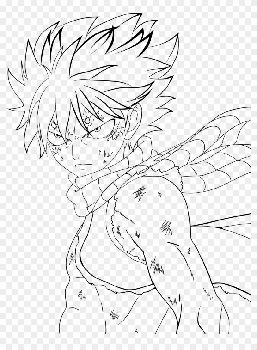 Click The Cool Natsu - Draw Anime Fairy Tail Clipart