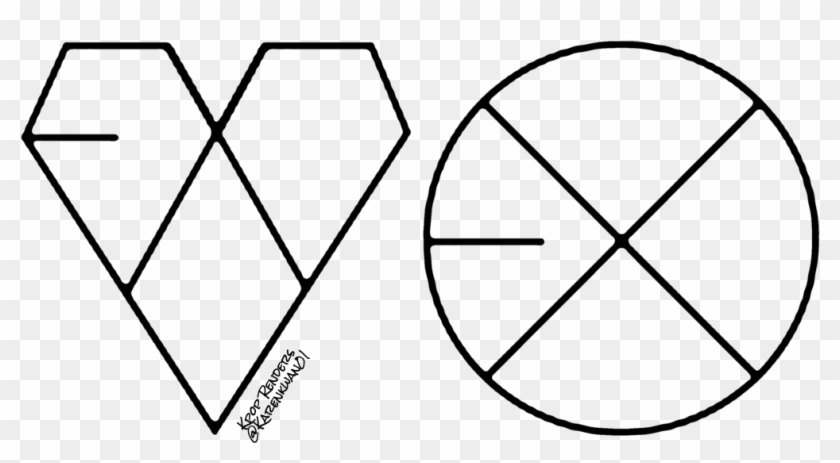 Label Stickers, Logos, Exo, A Logo, Legos - Logo Exo Kiss And Hug Clipart
