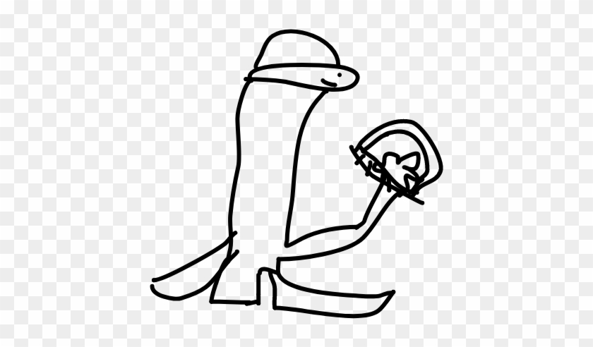 Poggers - Line Art Clipart