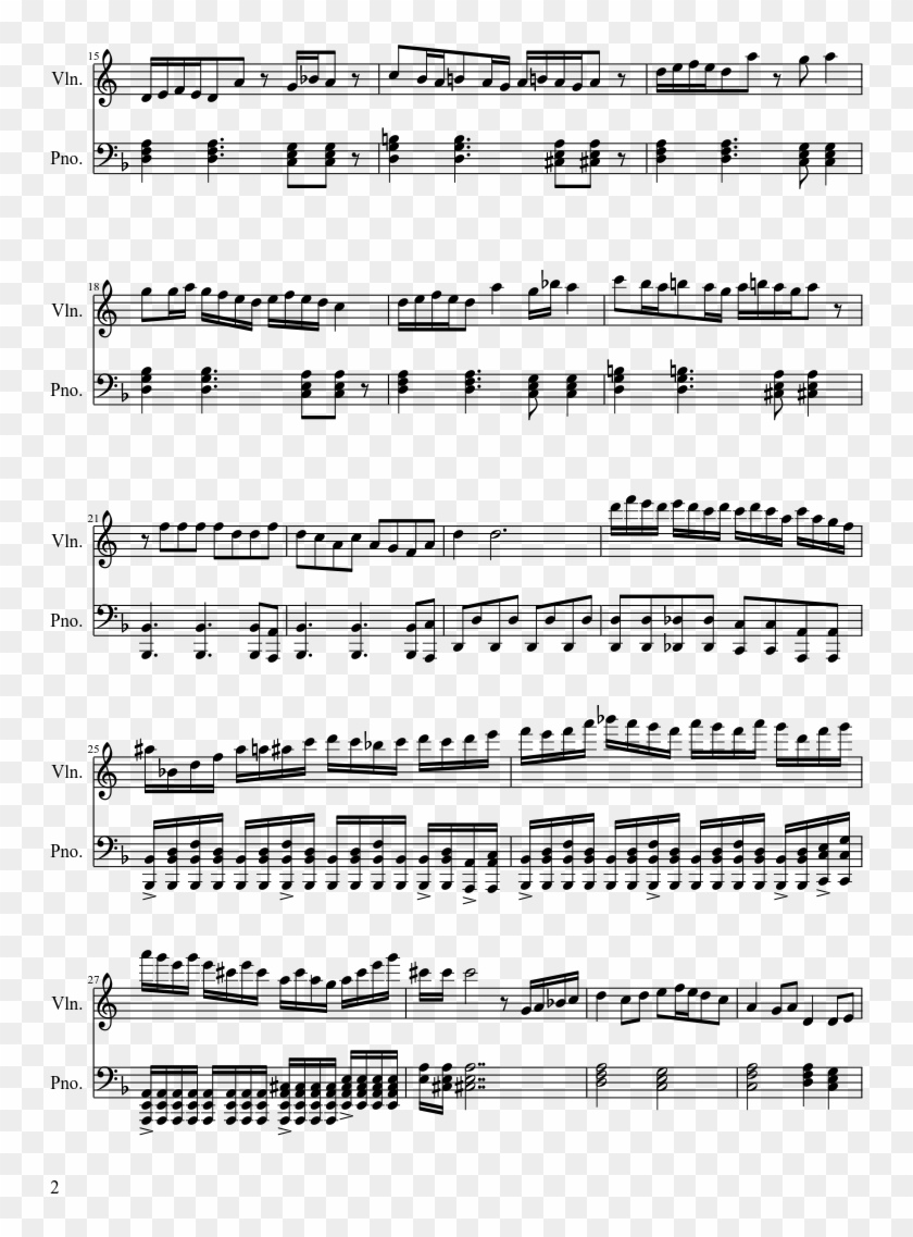 Fairy Tail Sheet Music 2 Of 4 Pages - Dream Is Collapsing Sheet Clipart #181193