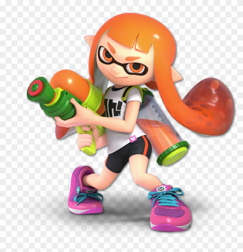Smashwiki Β - Inkling Girl Smash Bros Ultimate Clipart