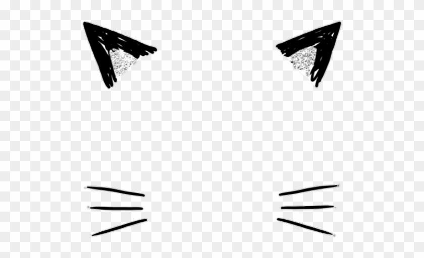 Cat Catears Ears Cute Png Overlay Kawaii - Transparent Cat Ear Png Clipart #181465