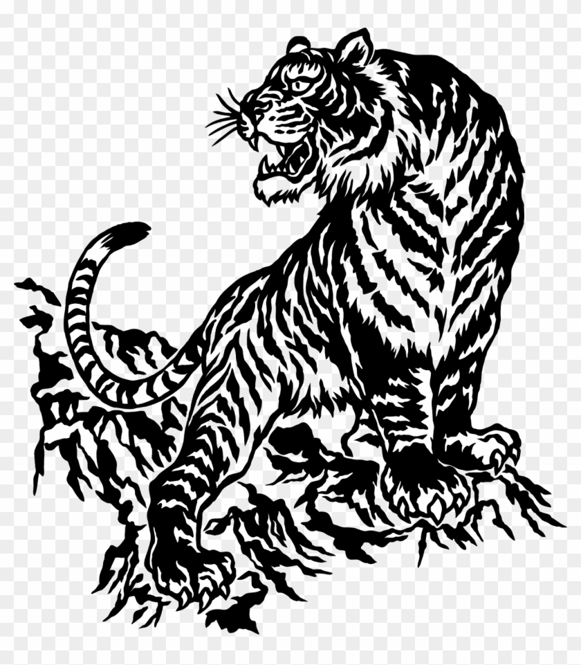 Tiger Png Effect - Tiger Illustration Vector Free Clipart #181530