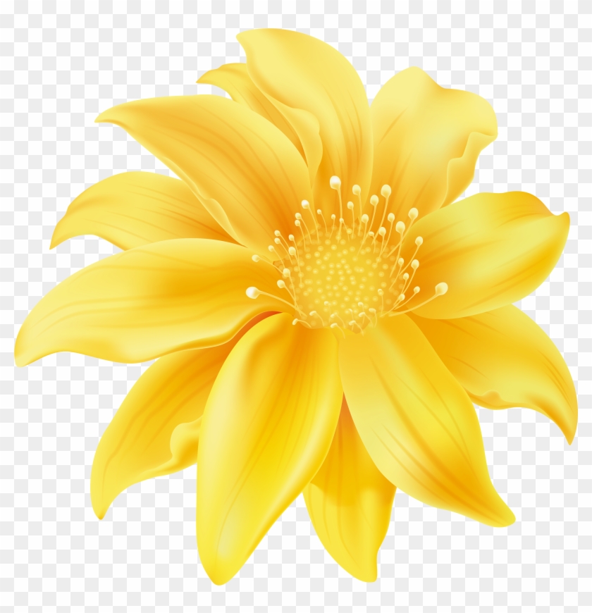 Yellow Flower Png Clip Art - Yellow Flowers Clip Art Transparent Png #181580