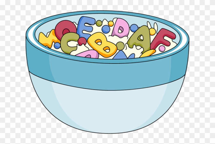 Clipart Of Cereal Bowl - Alphabet Soup Clip Art - Png Download
