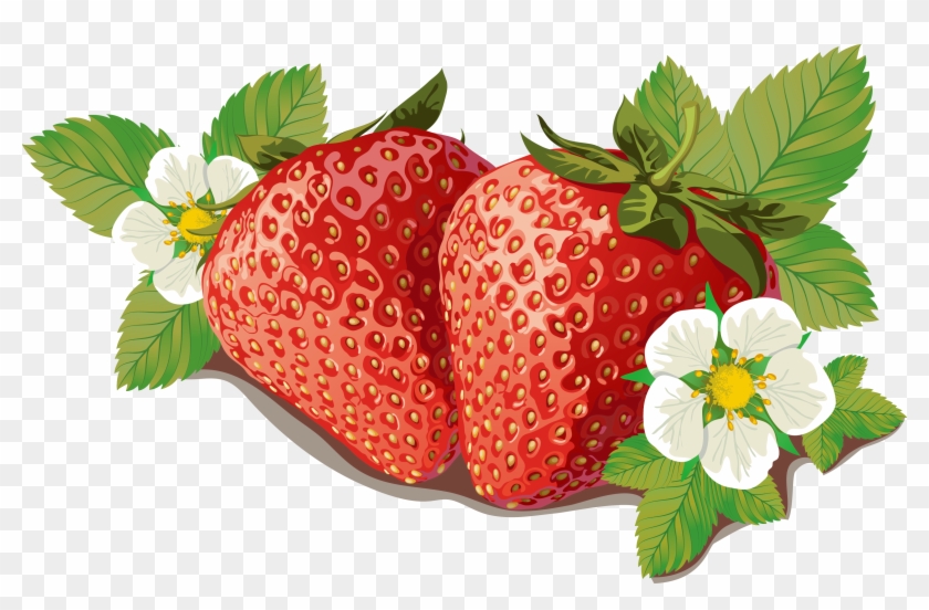 Strawberry Vector - Png Vector Strawberry Clipart