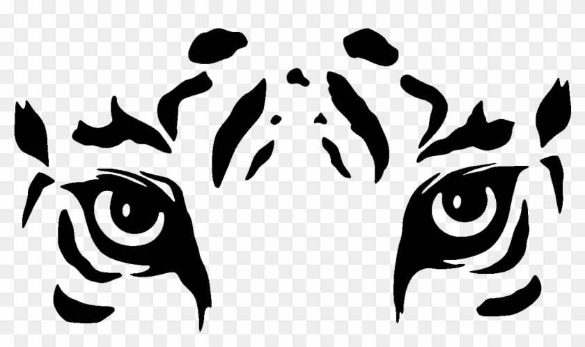 1200 X 1200 5 - Tiger Eyes Black And White Clipart #181874