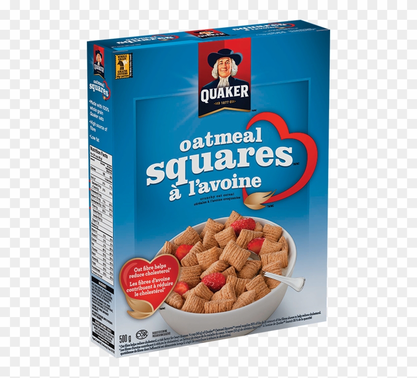 Quaker Oatmeal Squares Cereal Quakeroats Ca - Quaker Oat Bran Squares Cereal Clipart