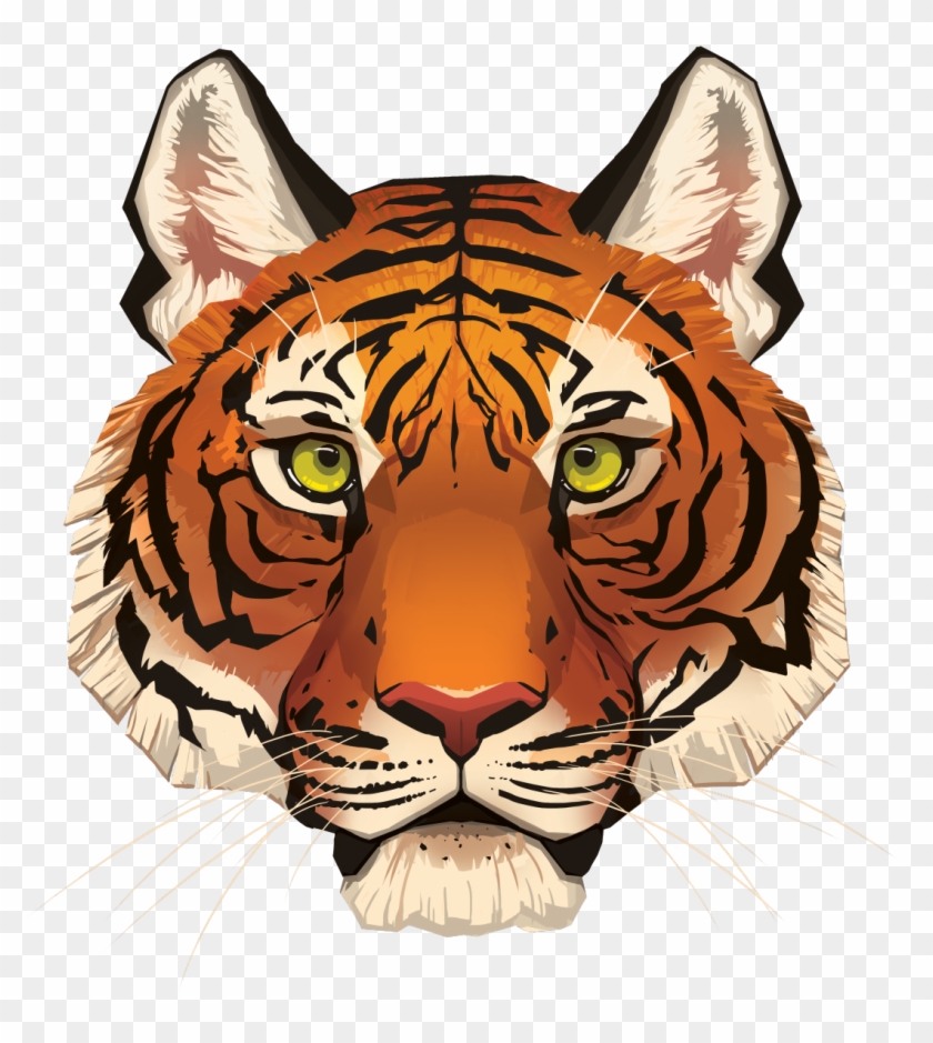 Felidae T Shirt Big Cat Transprent Png - Tiger Face Png Clipart