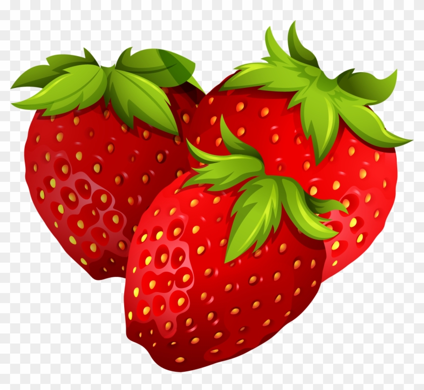 Strawberry Detailed Draw Png - Fresas Vector Clipart #182207