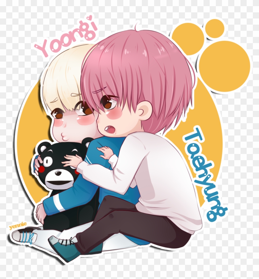 Taehyung And Yoongi Kumamon - Taehyung X Yoongi Fanart Clipart