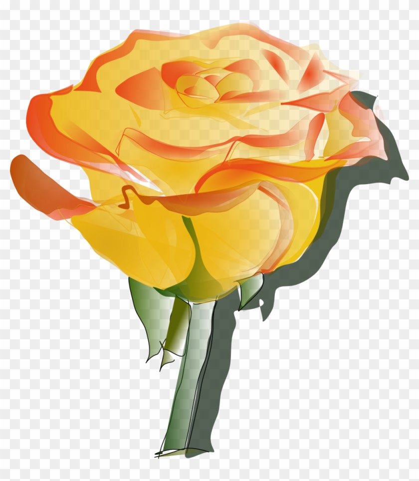 Flowers For Yellow Flower Clip Art Png - Yellow Rose Fall Png Transparent Png #182327