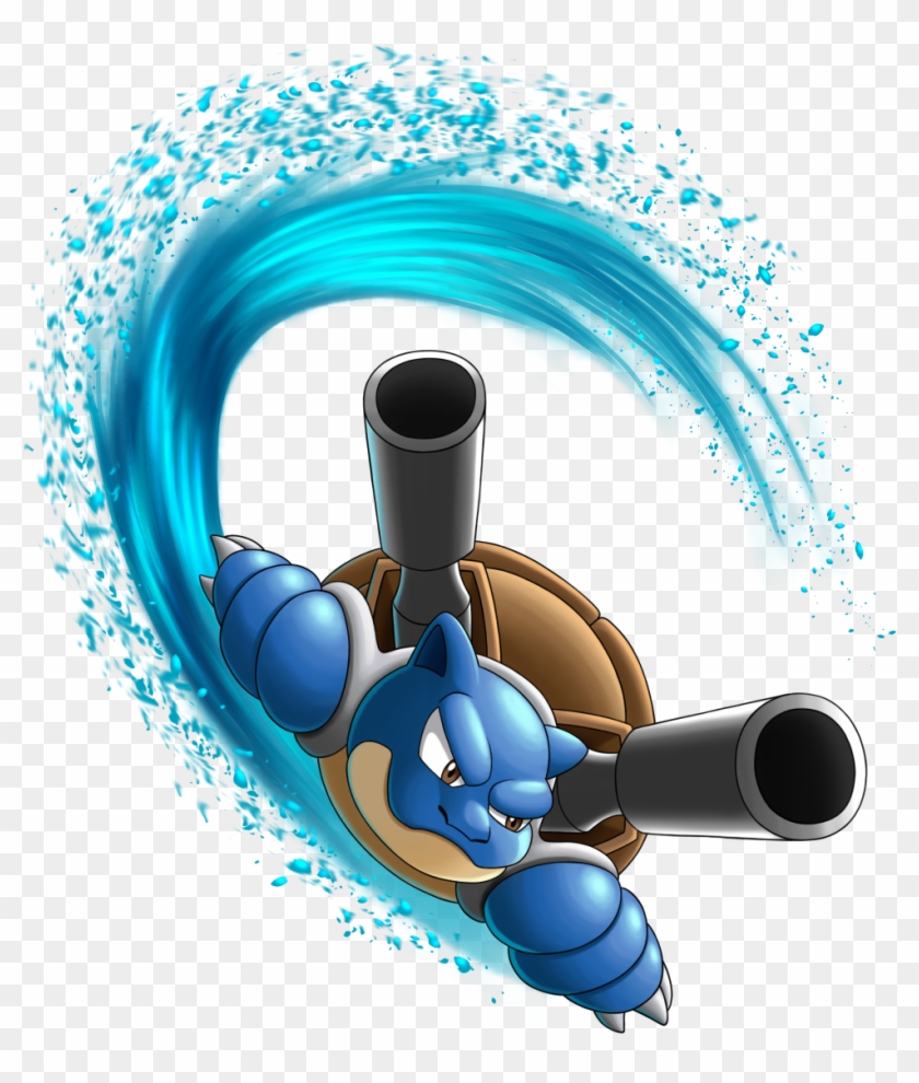 #009 Blastoise Used Surf And Hydro Pump - Illustration Clipart