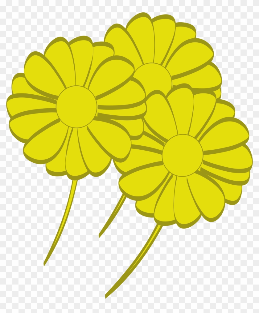 This Free Icons Png Design Of Yellow Flowers Clipart #182369