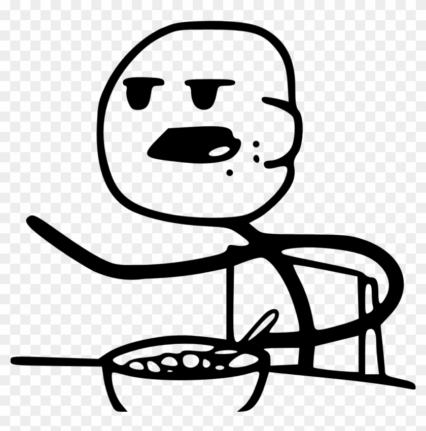 Angry Troll Face Meme Png Cereal Guy Meme Png - Throw It Away Meme Clipart #182525