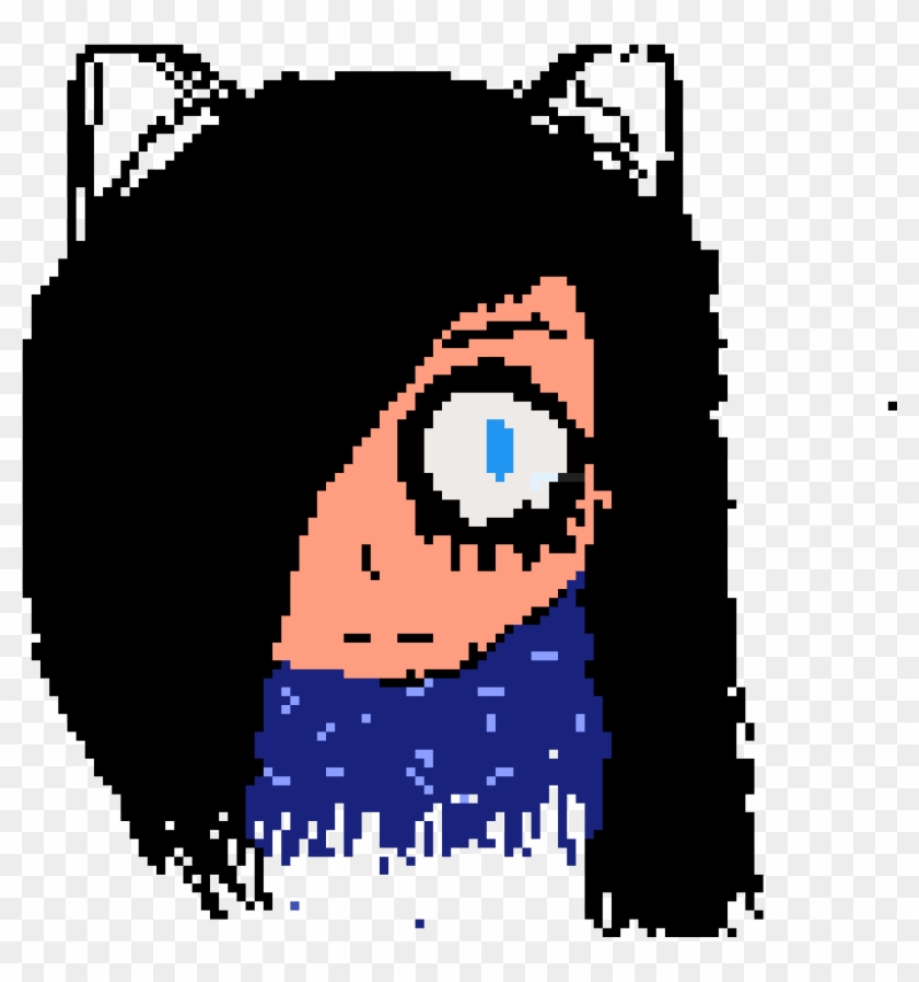 Girl, Black Hair, Cat Ears - Illustration Clipart #182676