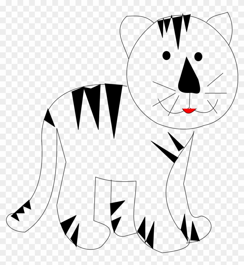 This Free Icons Png Design Of Tiger White Clipart #182765