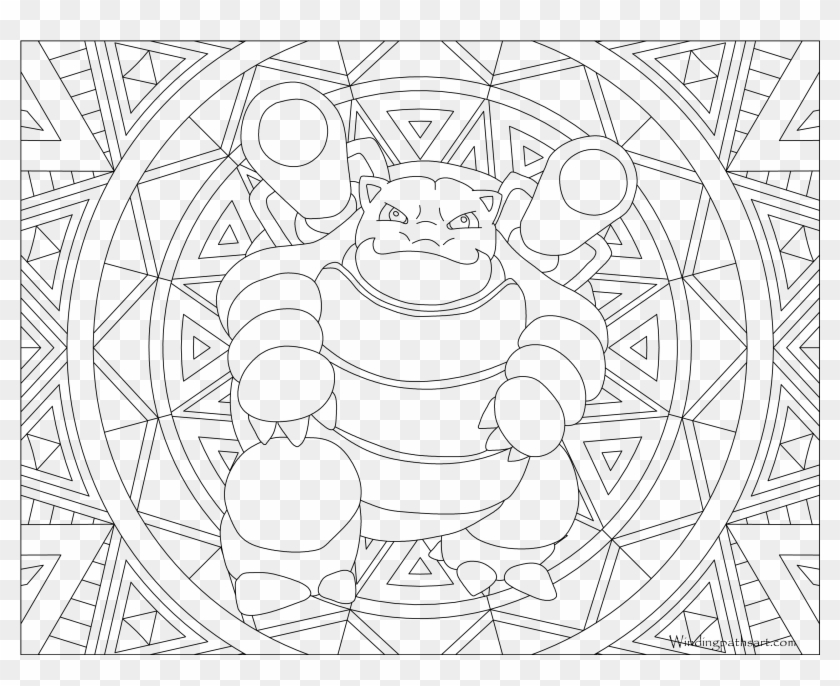Blastoise - Pikachu Coloring Pages Adult Clipart