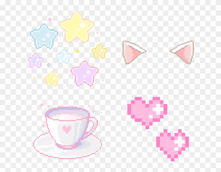 24 Images About Kawuai😱✨🌟 On We Heart It - Pixel Art Png Kawaii Clipart