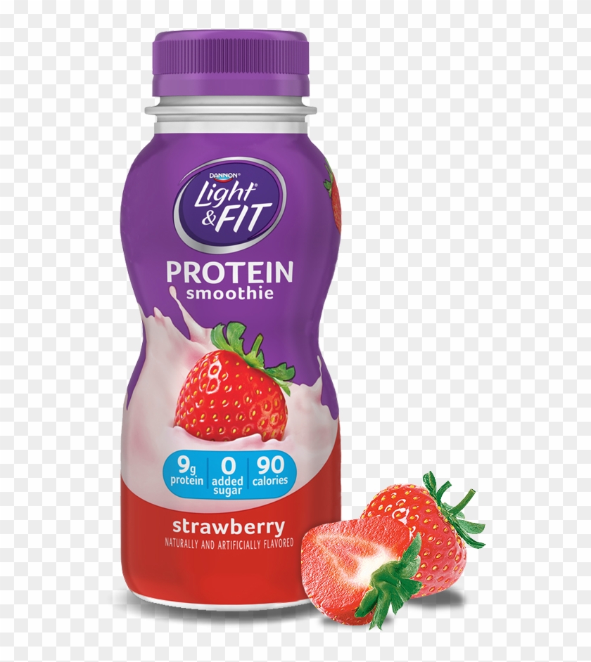 Strawberry Protein Smoothie - Light And Fit Smoothie Clipart #183143