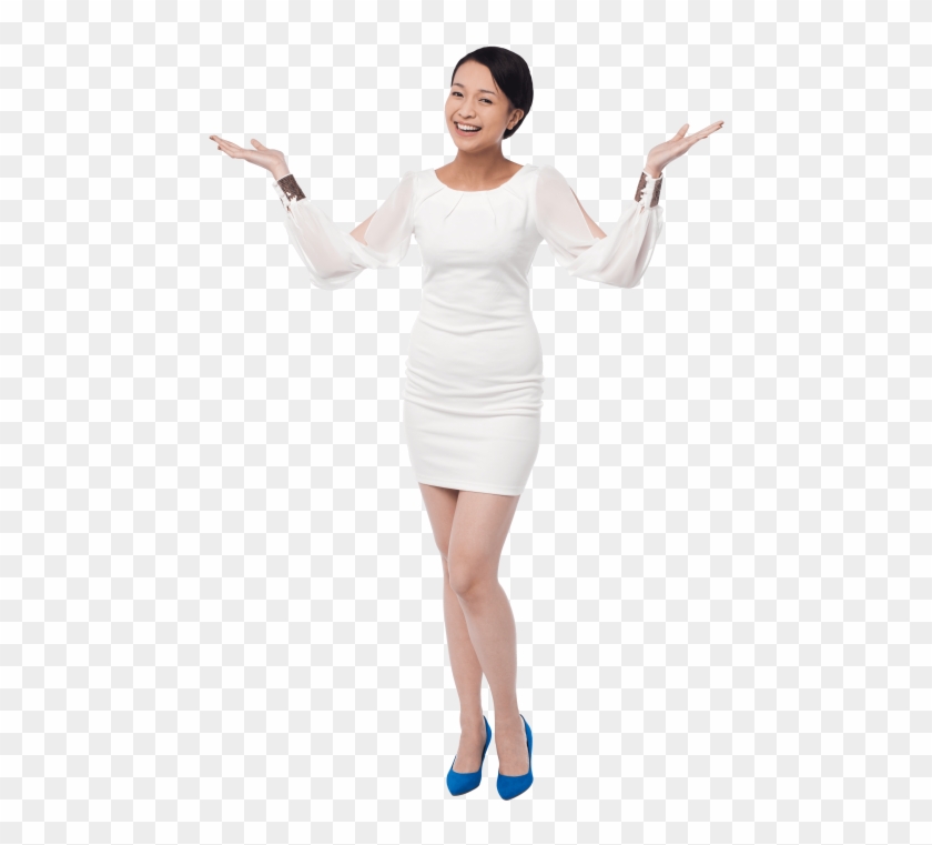 Free Png Download Women Pointing Both Sides Png Images - Women Png Clipart #183167