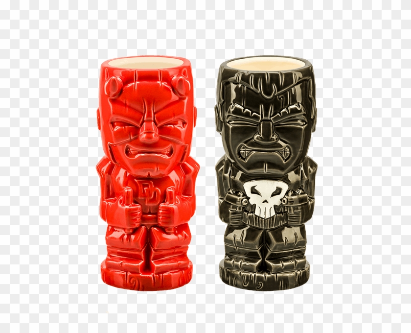 Daredevil And Punisher 2-pack Geeki Tiki Mug - Geeki Tiki Punisher Clipart