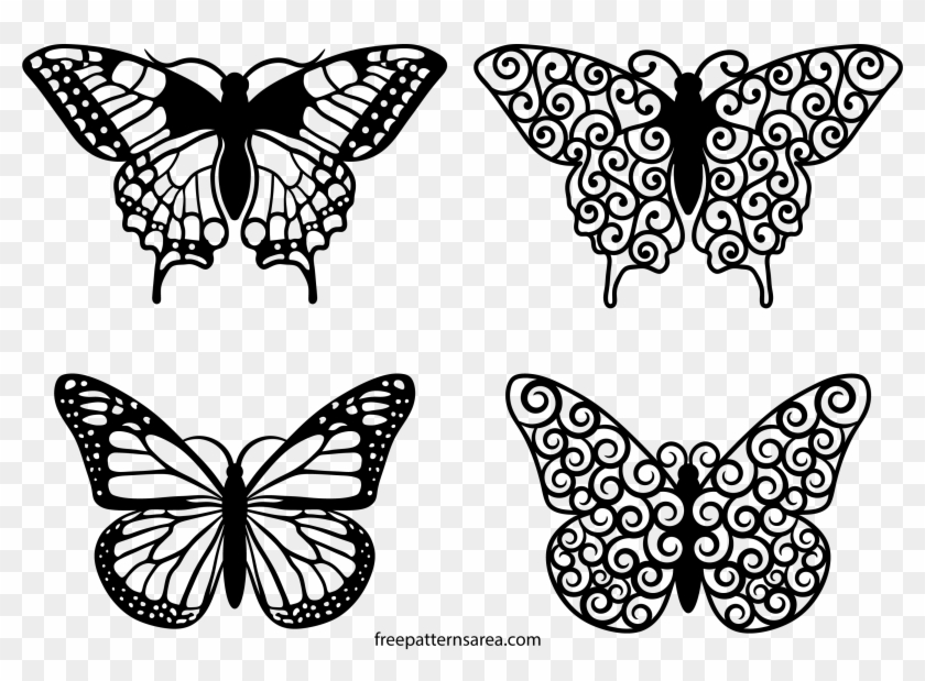 Moth Clipart Svg - Butterfly Clipart Vector - Png Download