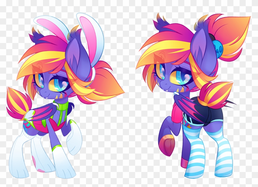Zombie, Bat Pony, Bat Pony Oc, Bedroom Eyes, Bunny - Cartoon Clipart