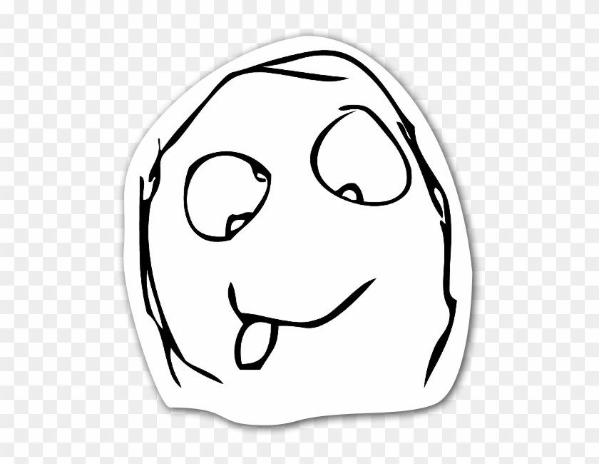 Memes Crazy Face - Stickers Memes Png Clipart