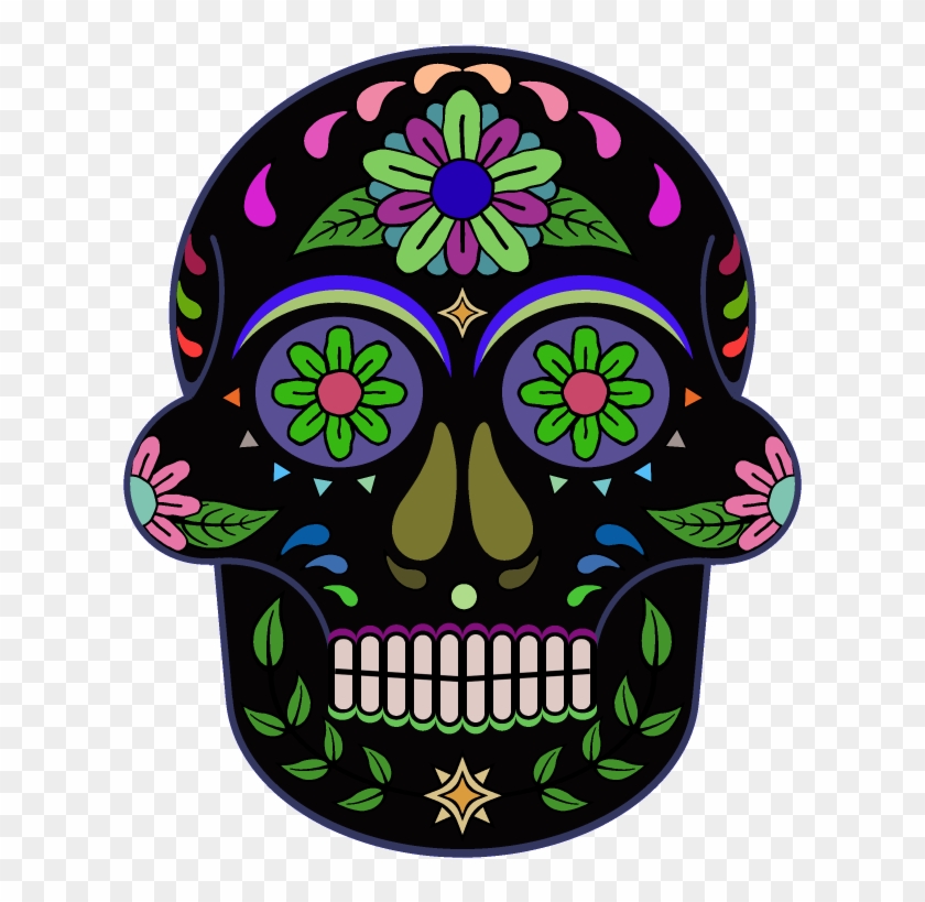 Day Of The Dead 800 X 800 Png Transparent - Skull Clipart #183712