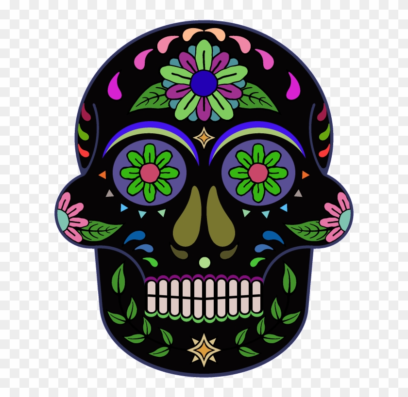 Day Of The Dead 800 X 800 Png Transparent - Skull Clipart