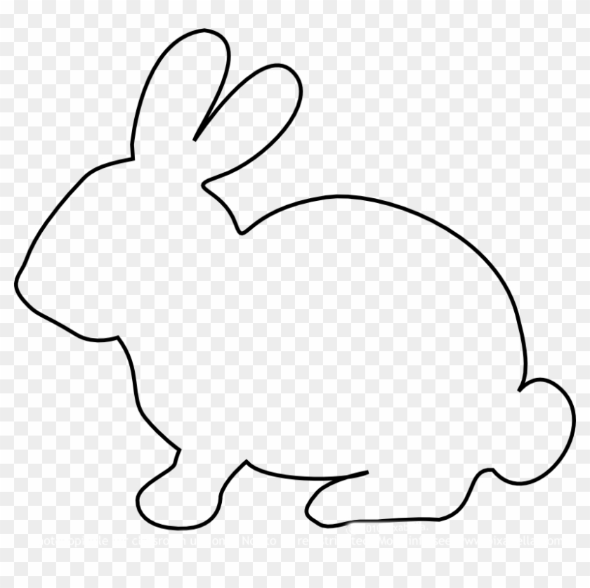 Bunny Rabbit Png Easter Pinterest Bunnyrabbitpng - Rabbit Template Clipart #183844