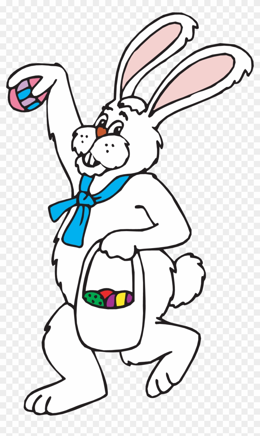 Easter Bunny Clipart Black And White Free Easter Clip - Clip Art Black And White Easter Bunny Transparent Background - Png Download #184057