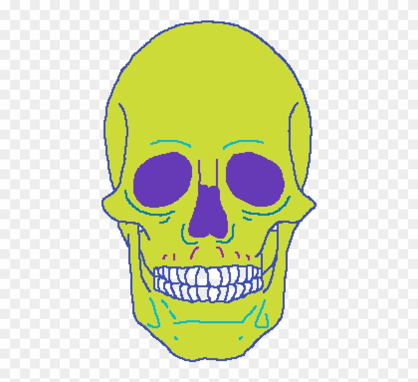 I Used A Sugar Skull Base - Skull Clipart