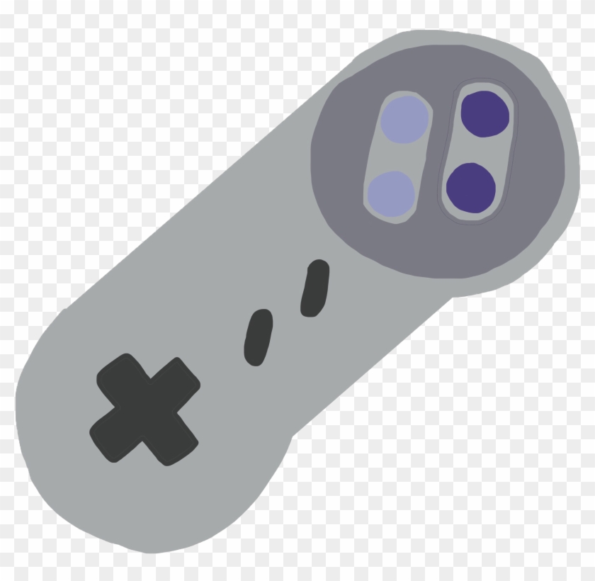 Snes Controller Simple Art No Background Variant - Game Controller Clipart