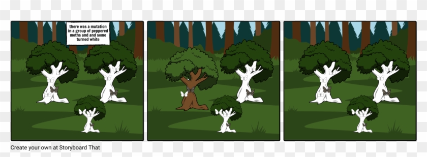 Peppered Moth - Cartoon Clipart