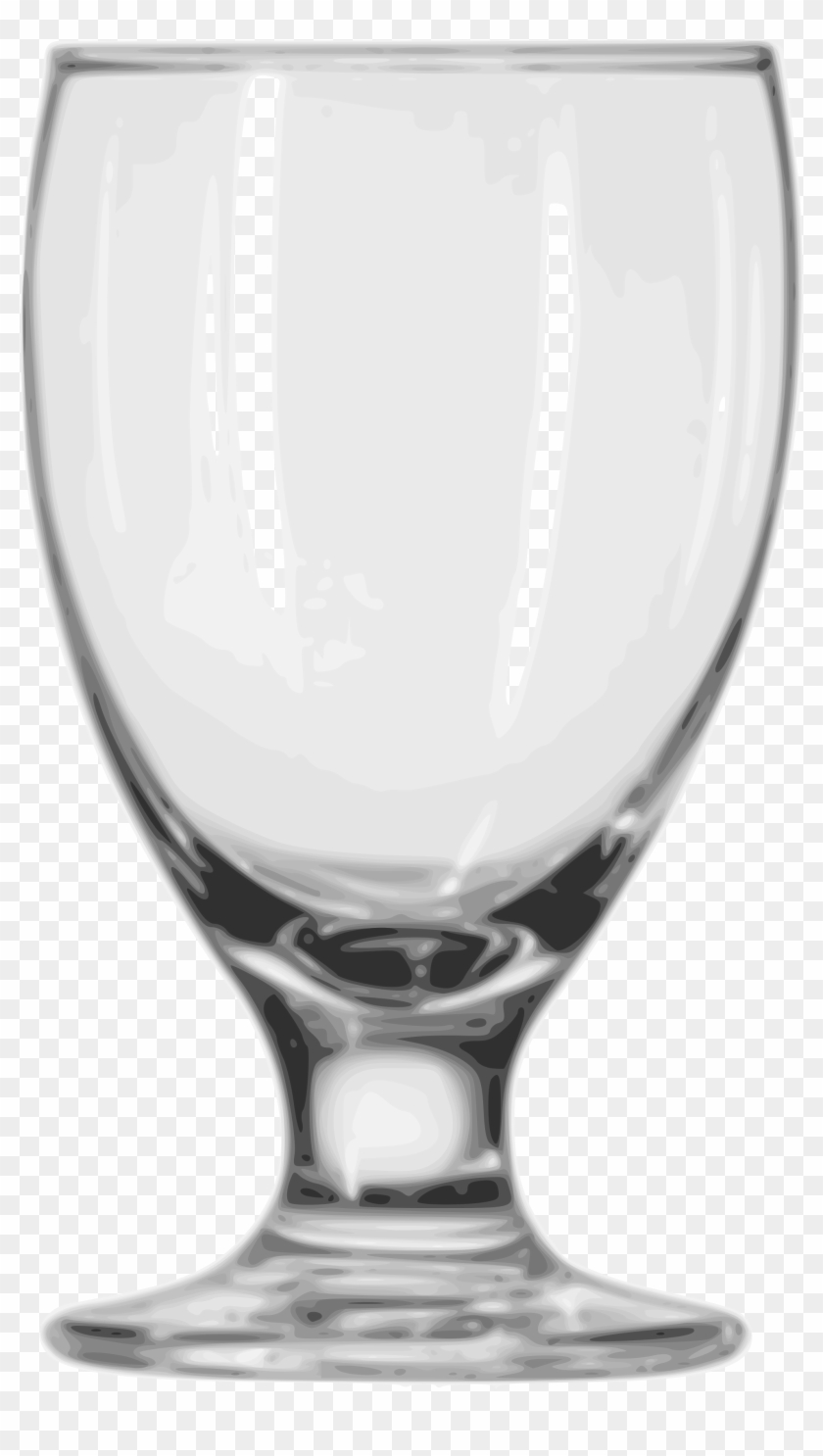 Open - 10 Oz Water Goblet Clipart