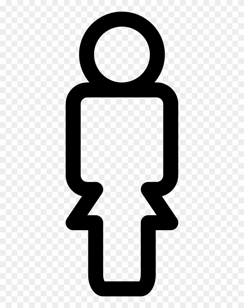 Woman Standing Comments Clipart