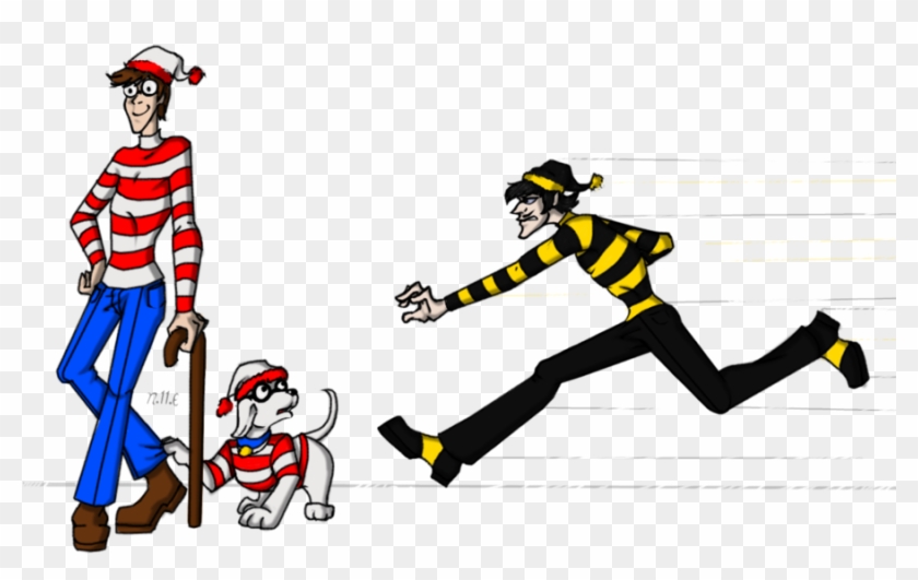 Where's Waldo Characters Png Clip Art Black And White - Odlaw Png Transparent Png