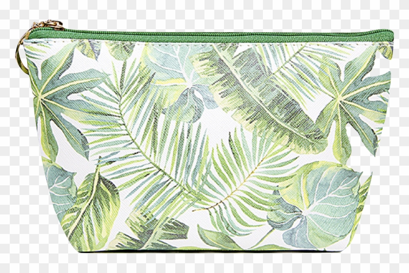 Tropical Leaf Pouch/ Cosmetic Bag Clipart